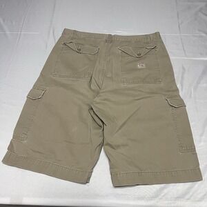 Y2K Levi's Cargo Shorts Size 36 Tan Baggy Relaxed Fit 12" Inseam Skater